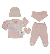 Pack naissance unie classy girl 5 pcs coton